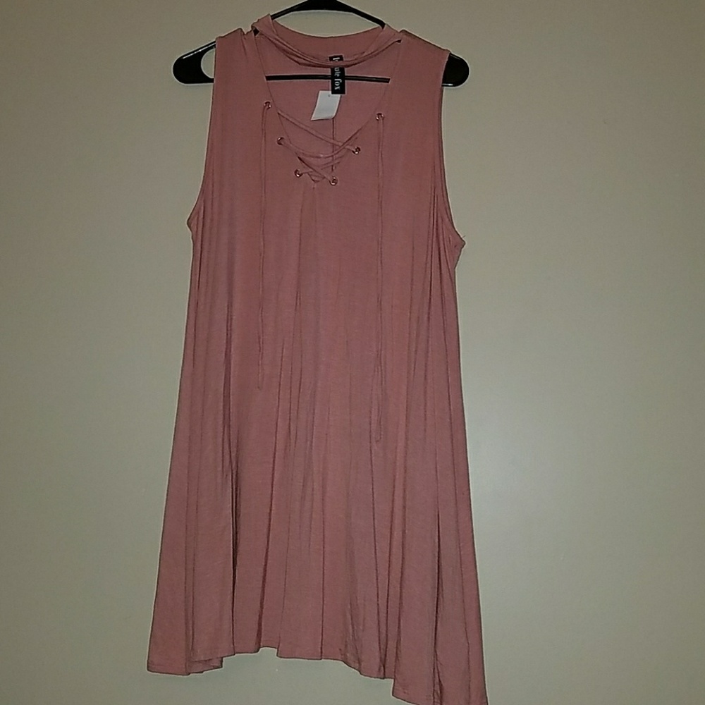 Pink comfy dress, size 2x